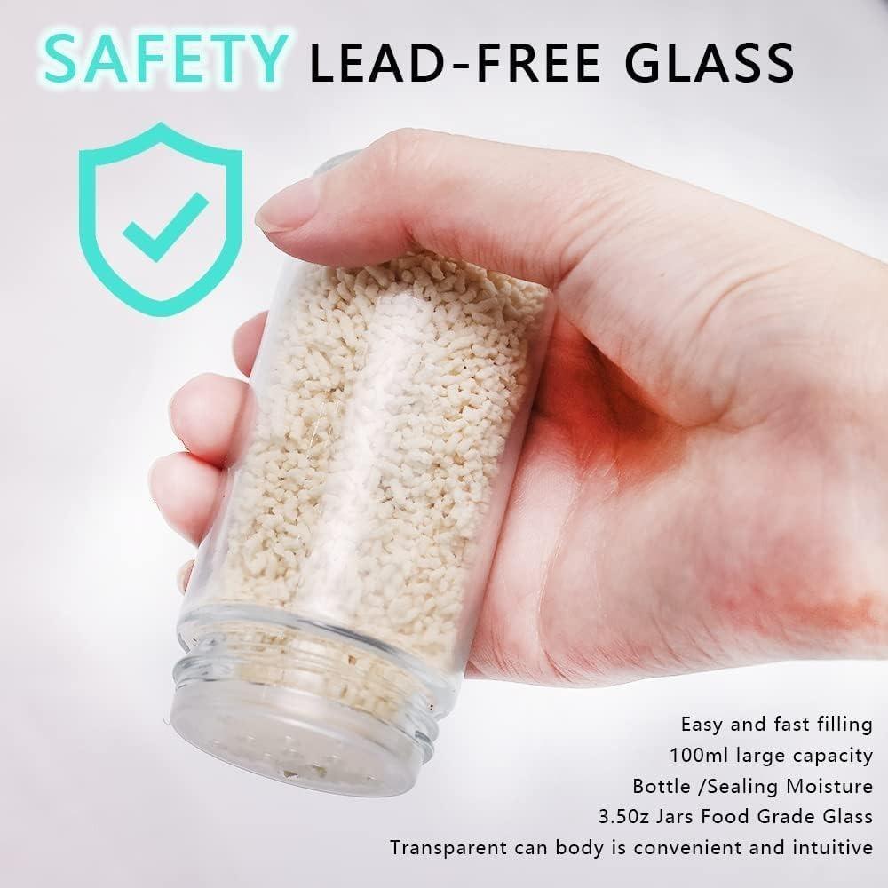 Glass spice jar 100ml food-grade container - Souq Sama UAE
