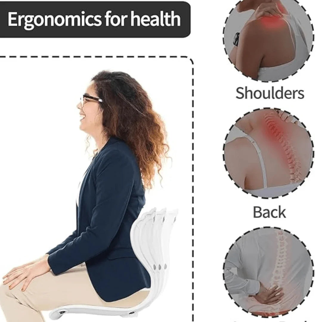 Ergonomic chair supporting posture for spine health - Souq Sama UAE