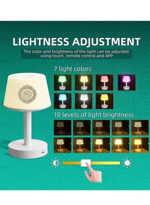 Adjustable LED lamp, 7 colors, 10 brightness levels - Souq Sama UAE