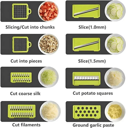 Multi-blade vegetable chopper for kitchen prep - Souq Sama UAE