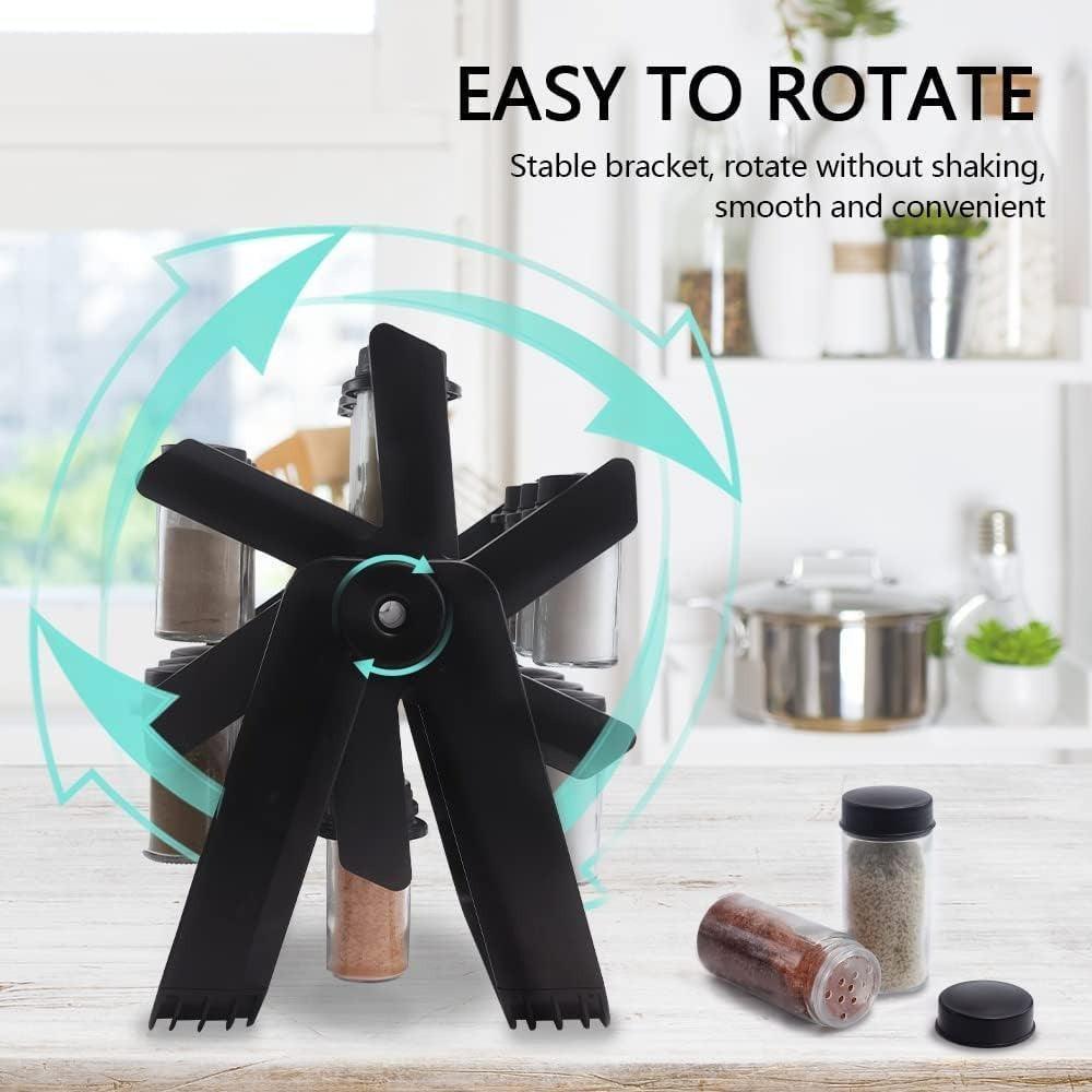 Rotating spice rack organizer, 360 degree smooth rotation - Souq Sama UAE